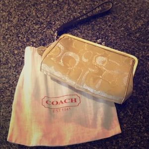 Shimmering Gold Coach Party Clutch!